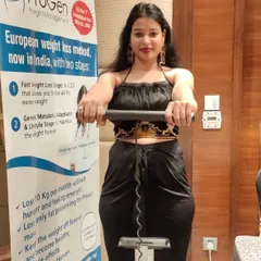 We had a wonderful time collaborating with Mrs. India Empress of the Nation. Here, a contestant gets her body composition analysis done at our booth.