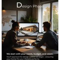 The journey begins with your vision. During the design phase, we work with your needs and budget to create architectural plans that you approve before any construction starts, ensuring the final product is a perfect fit.