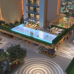 For the Gulnaar Zenium housing project, I designed this elevated infinity pool as a central community feature. It demonstrates my approach to integrating modern, high-impact amenities that enhance lifestyle and create a sense of exclusive comfort for residents.