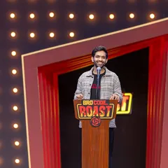 A clean, professional shot from the Bro Code Roast comedy show. I ensure the lighting and composition perfectly capture the performer on stage, creating high-quality images ideal for promotion and social media.