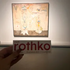 A shot of an early surrealist Rothko piece with my ticket stub. This type of photo documents my presence at the event and shares the experience with my audience.
