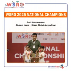 We are incredibly proud to see our students, Khiaan and Aryan Shah, crowned National Champions at the World STEM & Robotics Olympiad (WSRO) 2025. Our curriculum is designed to prepare young minds for competitive success.