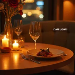 I help you create the perfect "Date Lights" scene. A soft, warm glow from candles is beautifully complemented by my smart lighting, dimmed to create an intimate and romantic dining experience.