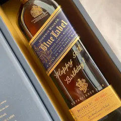 I turned this beautiful bottle of Johnnie Walker Blue Label into a gift of a lifetime. The bold "Happy 50th Birthday" engraving looks so stunning, making it the perfect way to celebrate a landmark birthday.