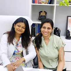 With my happy patient, Vatsala. Seeing her smile and confidence after her treatment is a wonderful start to any day.