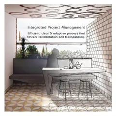 I offer integrated project management, which ensures an efficient, clear, and collaborative process from the initial concept sketch to the final built reality.