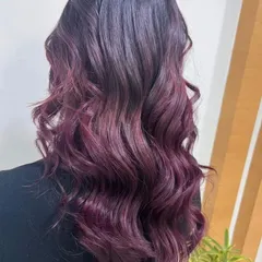 If you're feeling bold, a vibrant violet balayage makes a real statement. The color is concentrated on the mid-lengths and ends, allowing for a graceful grow-out.