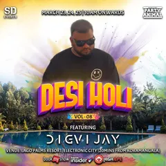 The flyer for Desi Holi Vol. 08. Holi is always a massive celebration, and this year was no exception.