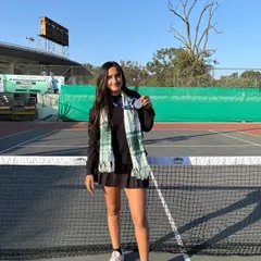 Celebrating Divya Ungrish's fantastic performance at the 68th National School Games of India Tennis Championship in Ranchi. She secured a Silver Medal in the team event and a Bronze in the Girls Singles U19 category.