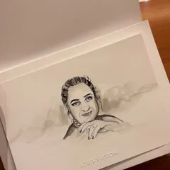 A minimalistic yet elegant watercolor portrait I created during a live illustration event for Louis Vuitton. These quick sketches are a wonderful memento for guests to take home.