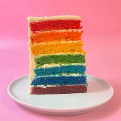 This isn't your average rainbow cake. I call it Oranges & Lemons. It features seven vibrant vanilla sponge layers, whipped white chocolate frosting, and bursts of a bright, fresh citrus curd that cuts through the sweetness. It’s a party in a slice.