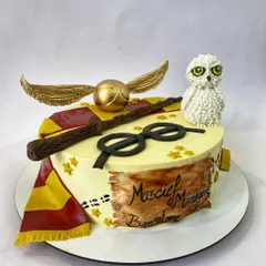 Calling all Potterheads! I had so much fun creating this Harry Potter themed cake, complete with a hand-piped Hedwig, a golden snitch, and the Gryffindor scarf. Every detail is edible and designed to transport you straight to Hogwarts.