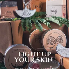 For Diwali, I've put together these special gift boxes to help you and your loved ones celebrate. Featuring my Nirvana and Citrus Punch artisan candles alongside natural soaps, it's a perfect way to share light and love. Shubh Diwali!