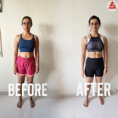 Progress isn't just for people who can make it to the gym. This transformation was achieved through our online coaching program. With the right guidance on nutrition and training, you can build a healthier lifestyle from anywhere.