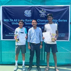Proud of our AITA junior circuit player, Aarya Patkar, for his runner-up finish in the doubles at the CS7 Series in Mumbai. He is working hard on his aggressive baseline game.
