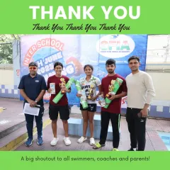 A big shoutout to our senior swimmers, coaches, and parents who made our Inter-School Swimming Competition a huge splash.