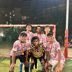Our Under 18 boys showing off their medals after a fantastic tournament performance. This age group competes at a high level, and their success is a result of intense training.