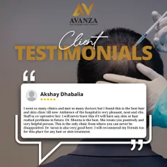 Akshay's review highlights our commitment to positive and helpful treatment. He notes the pleasant ambiance and the cooperative staff, reinforcing our belief that a supportive environment is key to a successful hair and skin treatment journey.