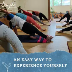 In our classes, we practice asanas like Vasisthasana (Side Plank Pose) to build core strength and stability. Yoga is a simple yet profound way to connect with and experience your true self.
