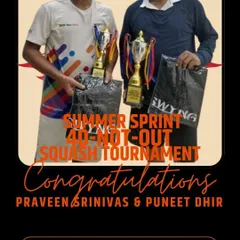 We also host events for different age categories, like this '40-Not-Out' tournament for our veteran players, proving that competitive fire never fades.