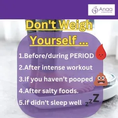 Don't weigh yourself right before or during your period, after an intense workout, or if you haven't slept well. Hormonal changes, water retention, and inflammation can cause temporary fluctuations that don't reflect true fat loss.