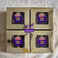 These Protein Laddoo boxes were customized for Rakhi gifting. A healthy and thoughtful gift that family members of all ages can enjoy.