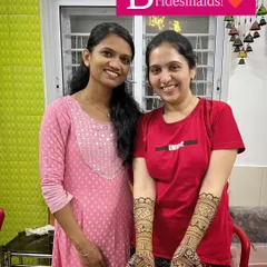 From batchmates to bridesmaids. It was an honor to do the engagement mehndi for my dear college friend. Sharing these moments of joy is what makes my work so special.