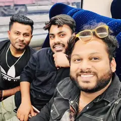 Traveling to Varanasi with my bandmates from Saaz-e-Mehfil. The journey is part of the adventure.