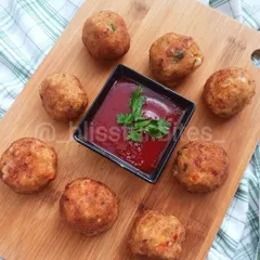 A platter of my Chicken Cheese Shots, which you can get ready-to-fry for ultimate convenience.