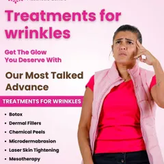 If you're bothered by wrinkles, you're not alone. An unhealthy lifestyle can accelerate their appearance. This graphic explains that I offer a range of effective solutions to help you get your youthful glow back.