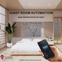 Make a smarter room for your guests. Guest room automation allows visitors to easily control their environment from a simple app interface, providing a modern and welcoming hospitality experience.