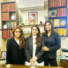 My team and I in my chamber at the District Court, Gurugram. This is where we collaborate and build the strong legal arguments needed for your case.