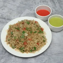 My Veg Fried Rice is a light yet flavourful dish, packed with finely chopped vegetables and seasoned perfectly. It's a great accompaniment to any of my Chinese gravies.