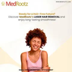 A hair-free future means more than just smooth skin, it means feeling happy and carefree. I offer a permanent hair reduction solution that frees you from the endless cycle of waxing and shaving, so you can enjoy long-lasting results and newfound confidence.