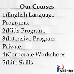 We provide a variety of courses to meet different learning goals. Our offerings include general English programs, specialized kids' courses, private intensive training, corporate workshops, and essential life skills coaching.