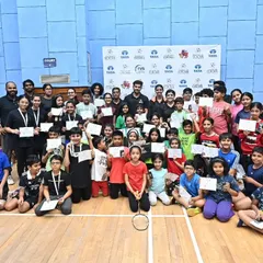 A large group photo of all the kids who participated in our Intra-Academy Tournament at MCA, BKC, a day of fun and friendly competition.