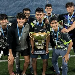 Victory is earned together. Our senior team celebrates with the runners-up trophy after a hard fought campaign in the TAL 7s League Season 11, showcasing their teamwork and resilience.