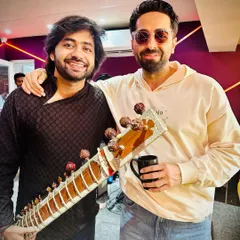 After a jamming session with the multi-talented Ayushmann Khurrana. I frequently collaborate with leading artists in the film and music industry, bringing my unique sitar sound to their projects and live shows.