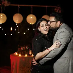 The pure, unscripted joy of a surprise moment is what we live to capture. This candid shot was taken just seconds after a romantic proposal, freezing a memory of pure happiness and excitement.