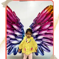 Another one of our little angels spreading joy. Our studio is designed to be a visually inspiring and welcoming place for kids.