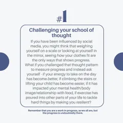 The first step is challenging your mindset. Progress isn't just about the scale or how your clothes fit; it's about increased energy, better mental health, and a more resilient body.