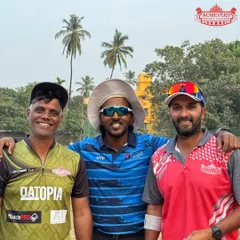 Our coaches on the field, all smiles. They are the guiding force behind every player's growth.