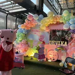 Even Peppa Pig herself made an appearance. I can arrange for character mascots to surprise and delight the children, making their favorite cartoons a reality.
