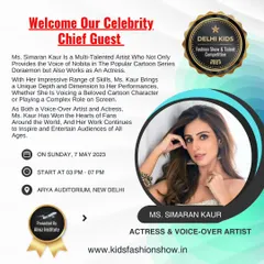 We were thrilled to have the multi-talented artist Ms. Simaran Kaur, the voice of Nobita in Doraemon, as our Celebrity Chief Guest. Her work inspires children everywhere, and her presence made the event extra special.