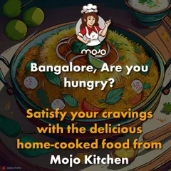 Hello Bangalore. My kitchen is always open to satisfy your cravings for delicious, home-cooked food.