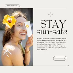 Sun safety is the first rule of summer skincare. Always protect your skin from harmful UV rays by applying a broad-spectrum sunscreen with at least SPF 30 every day.