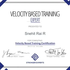 As a certified Velocity-Based Training Expert, I have in-depth knowledge of using bar speed to guide training. This certification, taught by Dr. Bryan Mann, has been pivotal in shaping my data-driven approach to autoregulation and performance optimization.