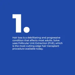 Hair loss is a progressive condition, but FUE offers a definitive solution. By transplanting your own hair follicles, we can effectively address balding and restore density where it's been lost.