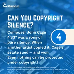 Can you copyright silence? We explore the case of composer John Cage's 4'33", which proved that even conceptual art can be protected under copyright law.