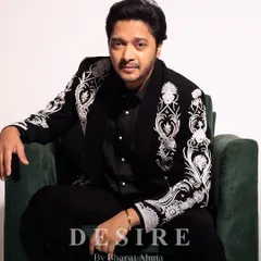 Confidence, tailored. Here, actor Shreyas Talpade wears a bespoke ceremonial jacket I designed. The sharp, modern fit is contrasted with powerful white embroidery on a classic black base, creating a look of pure, unapologetic elegance.